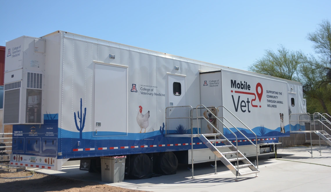 Mobile unit at the Campus Agricultural Center